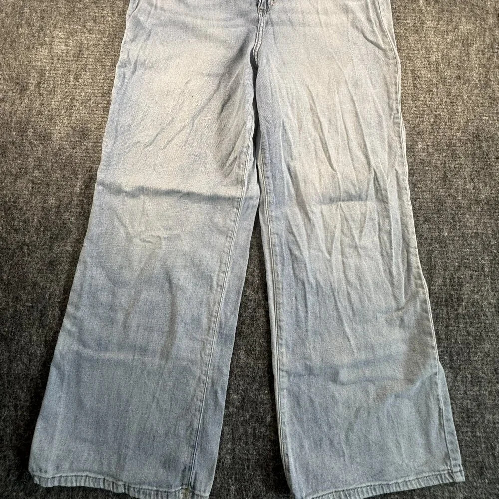 LC Lauren Conrad Wide leg faded jeans size 14 - Picture 3 of 8